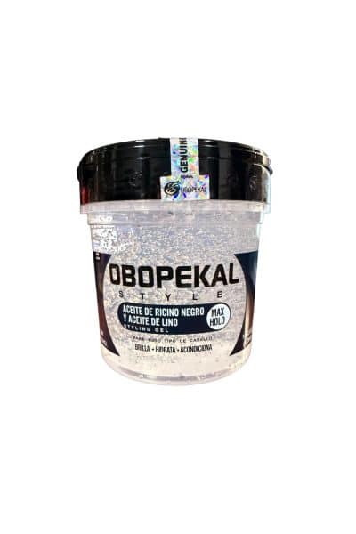 Gel capilar suave con Aceite de ricino negro y de lino 473 grm Obopekal
